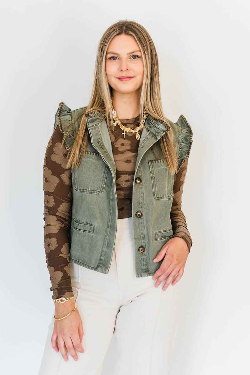 SO ME RUFFLED VEST