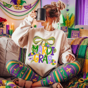 MARDI GRAS SWEATSHIRT - LondonEE & Co. 