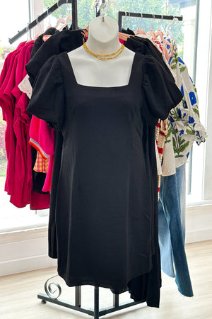 PLUS PUFF SLEEVE KNIT DRESS