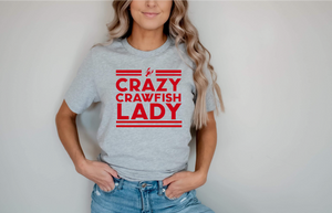 CRAZY CRAWFISH LADY TEE