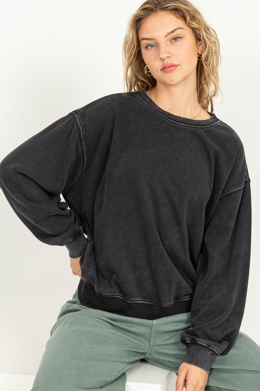 CHILLY NIGHTS DROP SHOULDER SWEATER