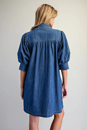 DENIM DRESS - LondonEE & Co. 