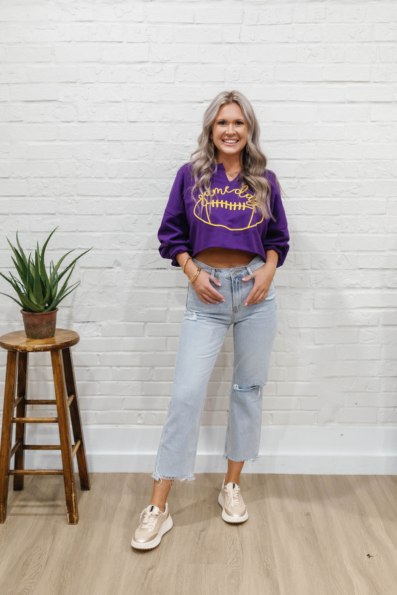 GAMEDAY CROPPED SWEATSHIRT