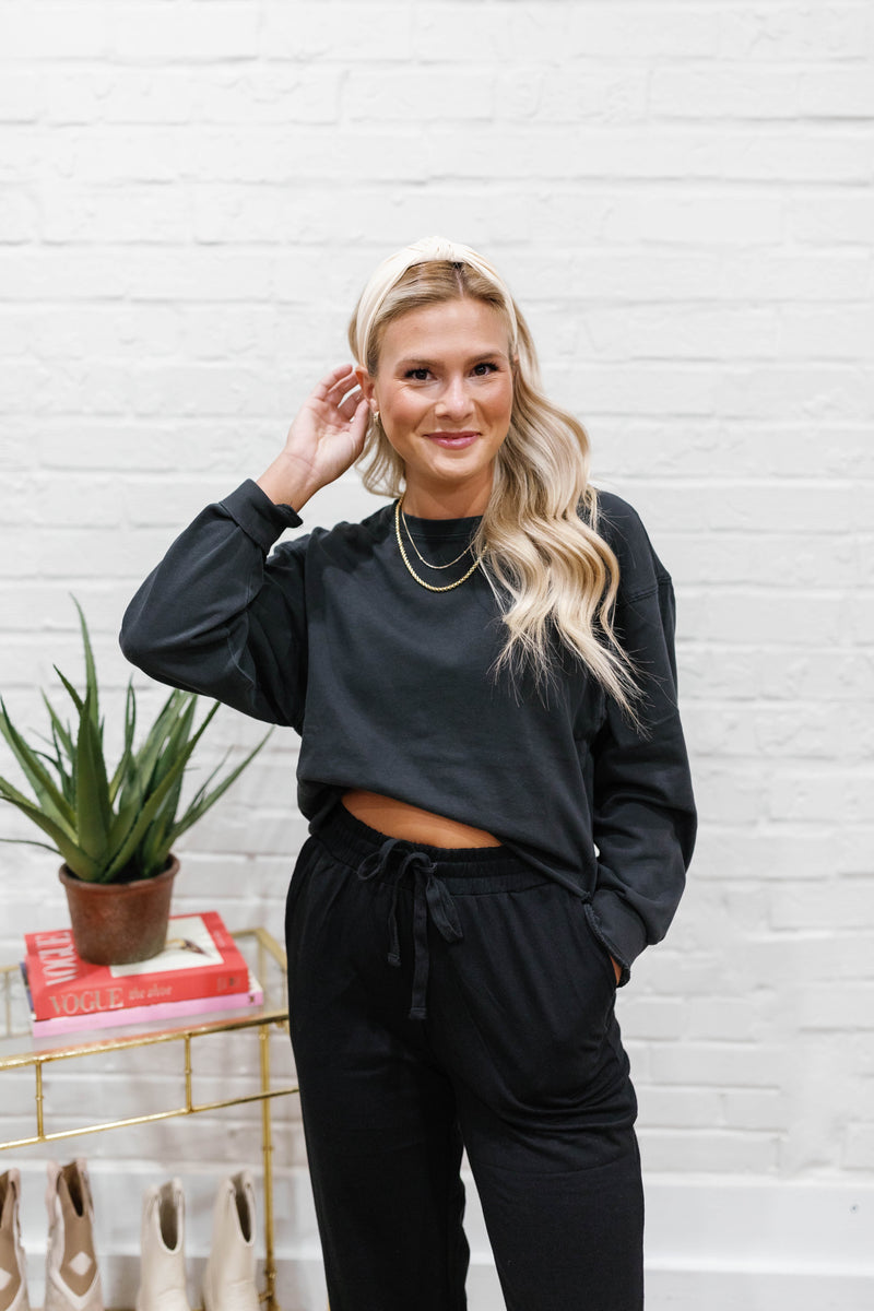 NOT YOUR GIRL REVERSE SEAM TOP