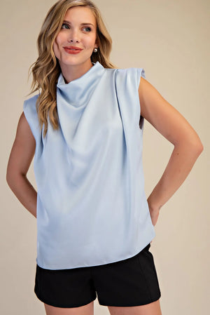 COWL NECK TOP