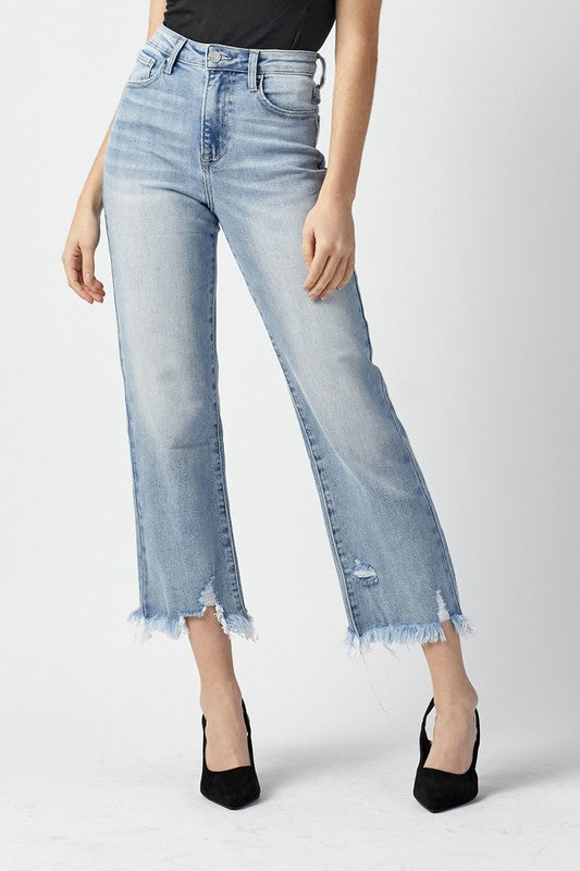 JEN HIGH WAIST CROP STRAIGHT