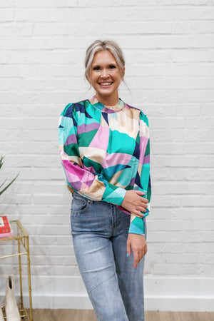 ABSTRACT PRINT TOP