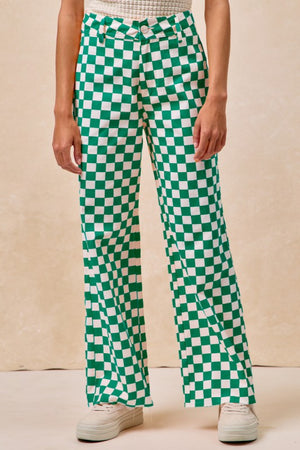 CHECKERED PANTS