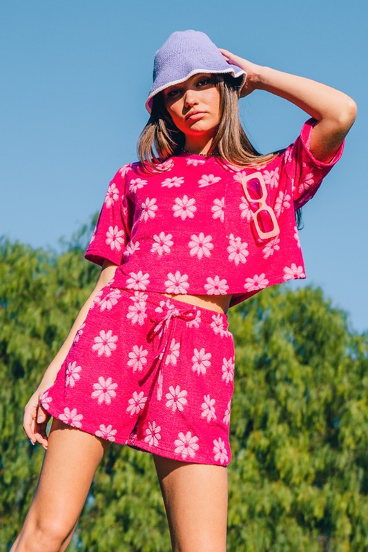 FLOWER POWER SHORT SET