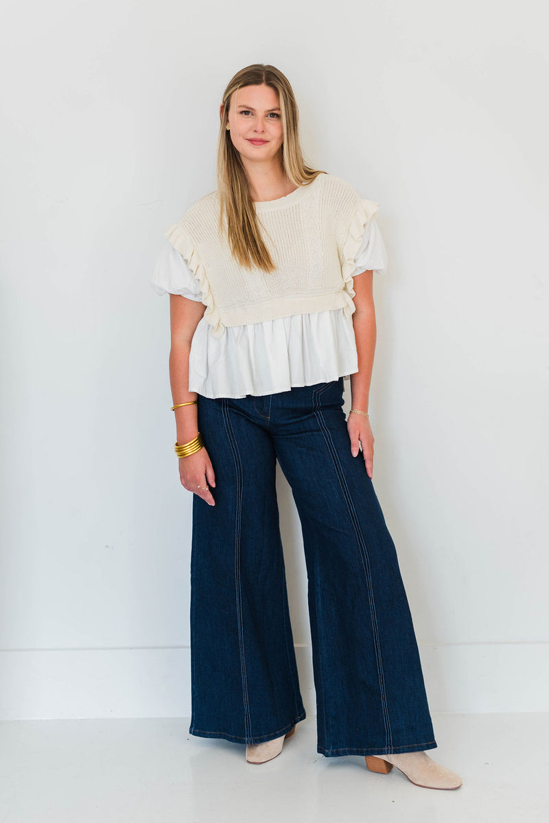 CARMINE WIDE LEG DENIM