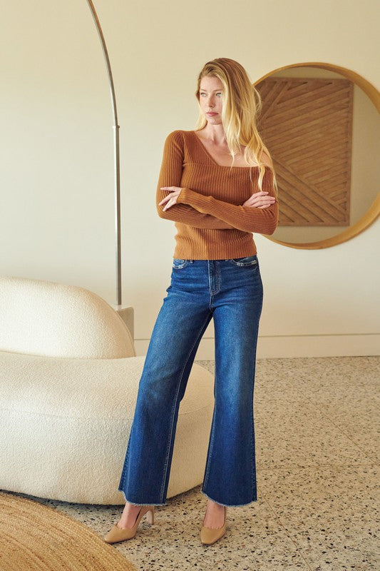 FESTIVAL HIGH RISE WIDE LEG JEAN