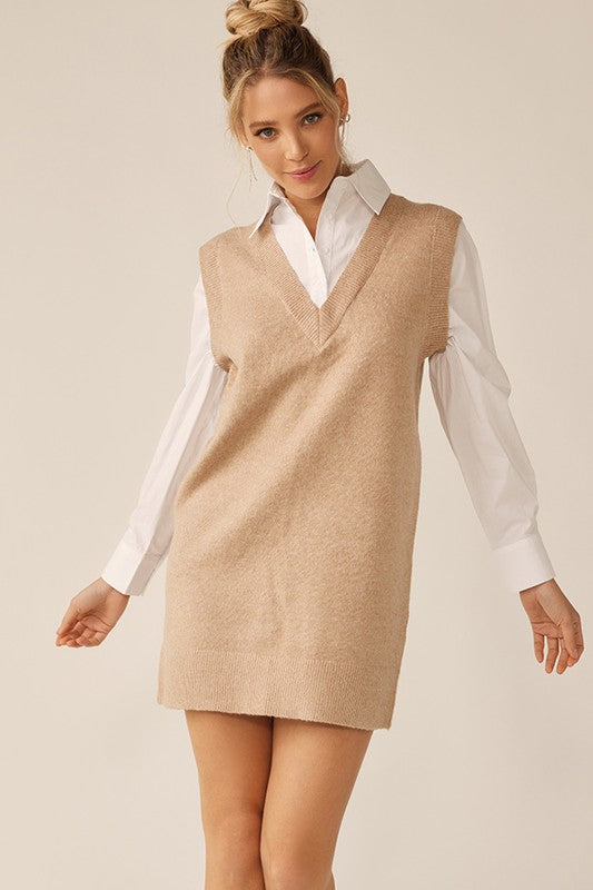 MINI SWEATER DRESS