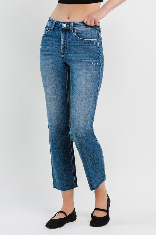 MELISSA MID RISE STRAIGHT JEANS