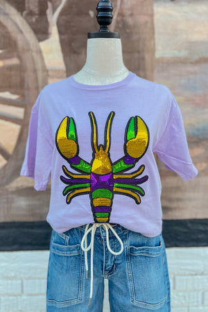 FESTIVE SEQUIN CRAWFISH TEE - LondonEE & Co. 