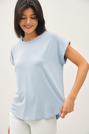 CLASSIC MODAL CREW NECK TOP