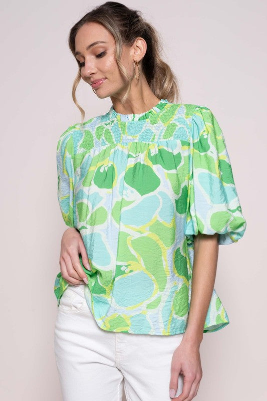 GREEN ENVY TOP