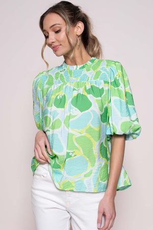 GREEN ENVY TOP