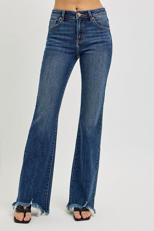 GIGI MID RISE FLARE JEANS - LondonEE & Co. 
