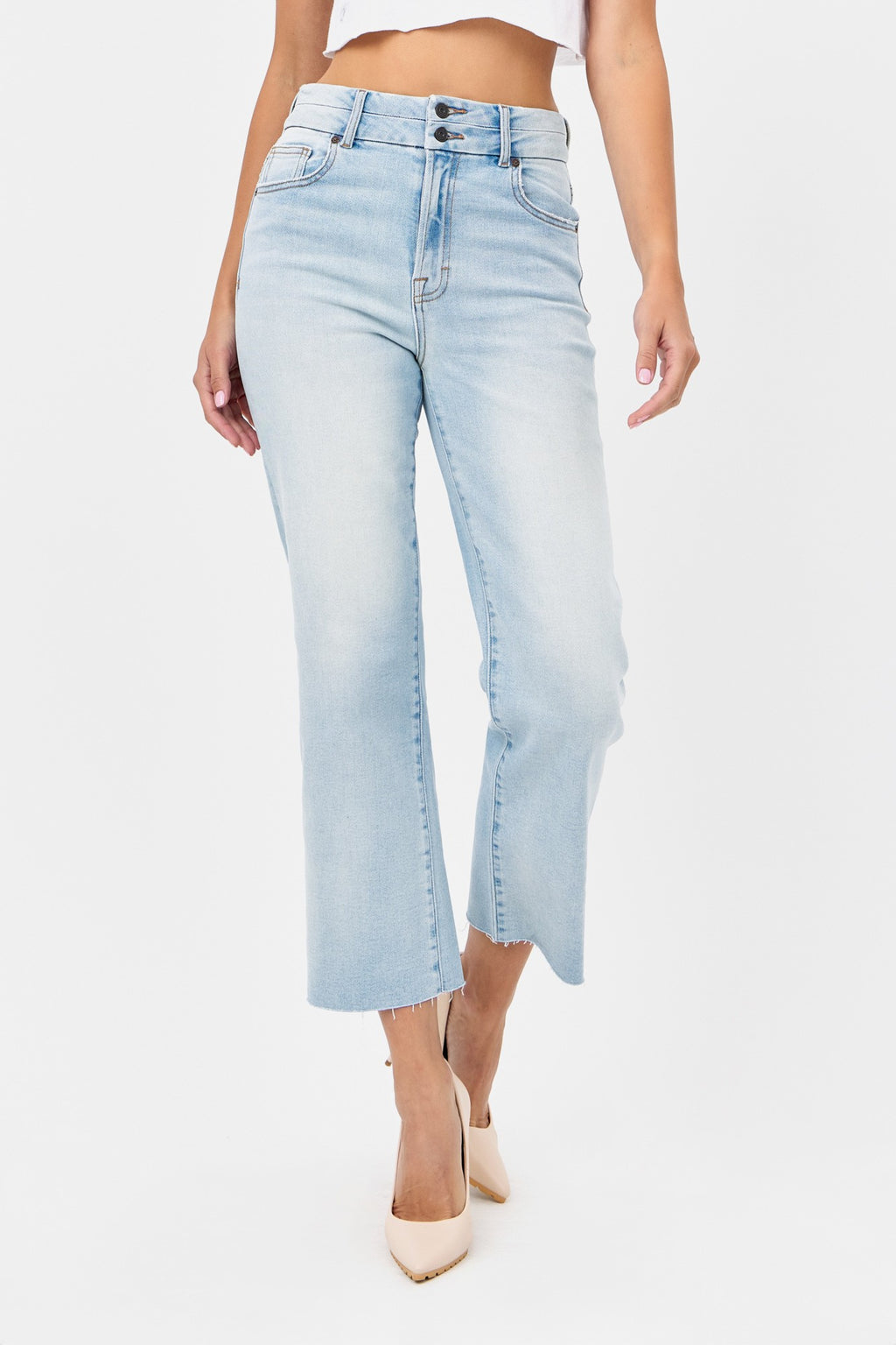 HIDDEN DOUBLE WAIST BAND JEANS