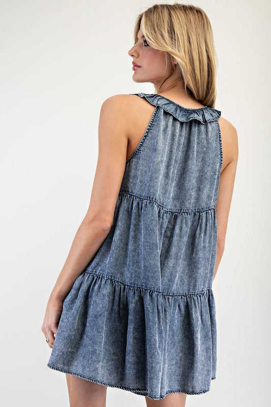 KERRI DENIM ROMPER