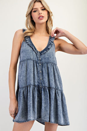 KERRI DENIM ROMPER