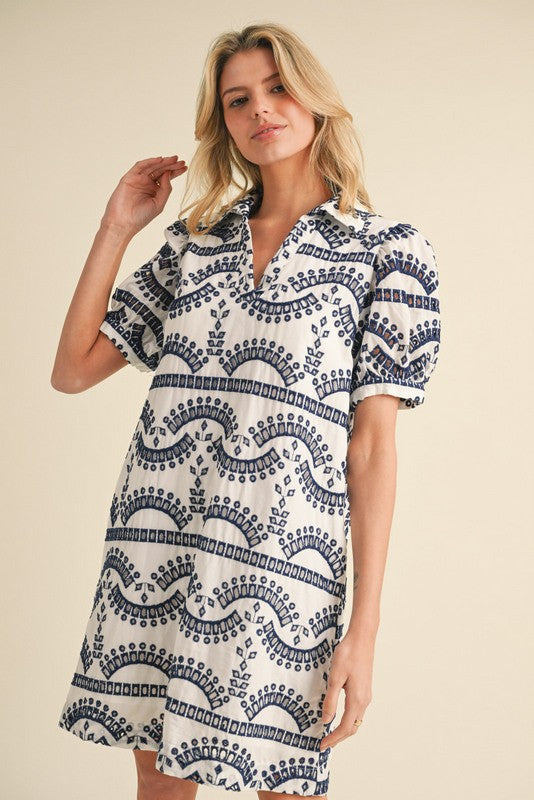 PLUS GEOMETRIC DRESS