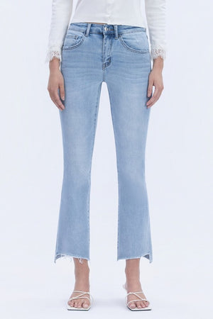 BELLA HIGH RISE CROPPED FLARE JEANS