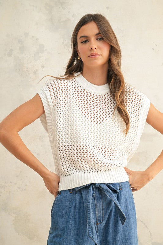 CROCHET KNITTED TOP