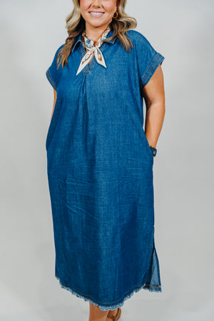 GRETTA DENIM DRESS