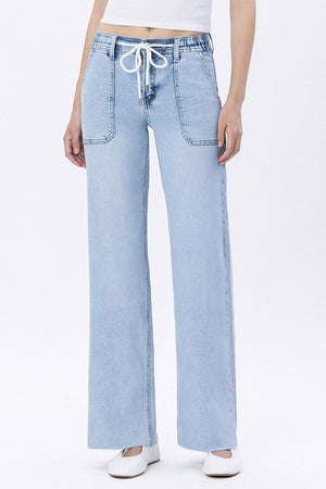 ZIVA DRAWSTRING JEANS - LondonEE & Co. 