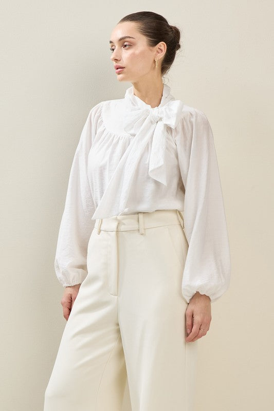 BOW RIBBON BLOUSE