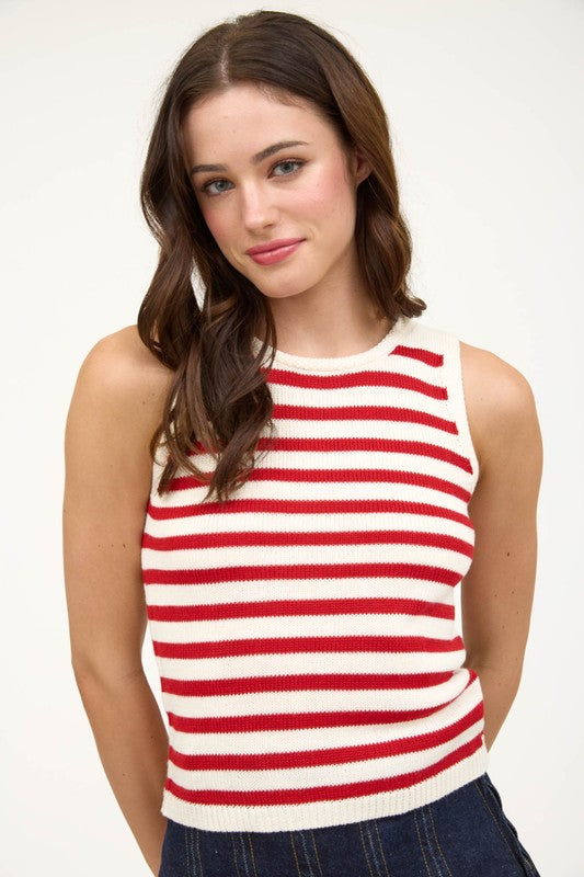 STRIPED SWEATER VEST