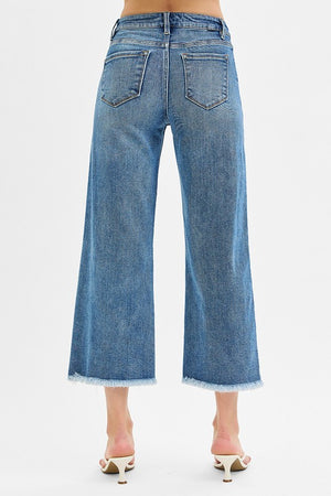 TUMMY CONTROL MID RISE SIDE SLIT JEANS