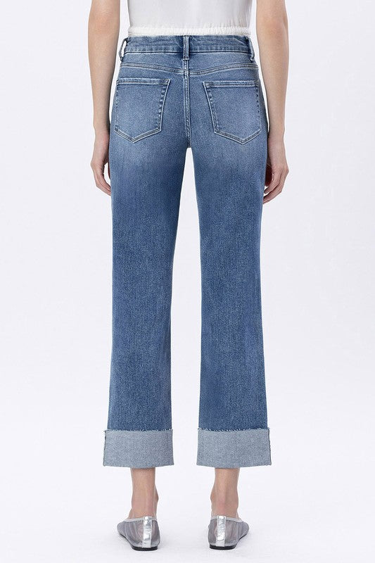 RADIANT HIGH RISE ANKLE STRAIGHT JEANS