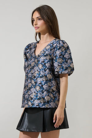 DEANNY JACQUARD TOP