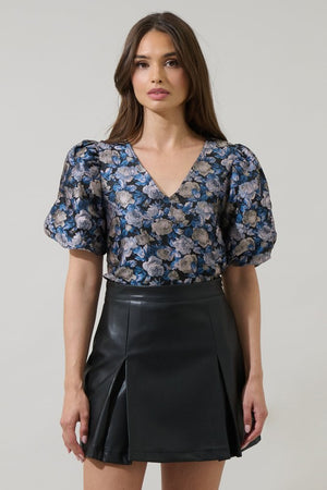 DEANNY JACQUARD TOP