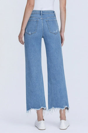 MAE HIGH RISE SLIM WIDE JEANS - LondonEE & Co. 