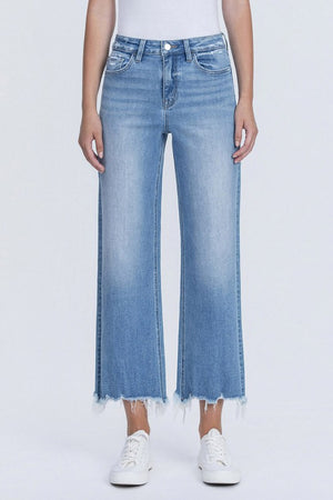 MAE HIGH RISE SLIM WIDE JEANS - LondonEE & Co. 