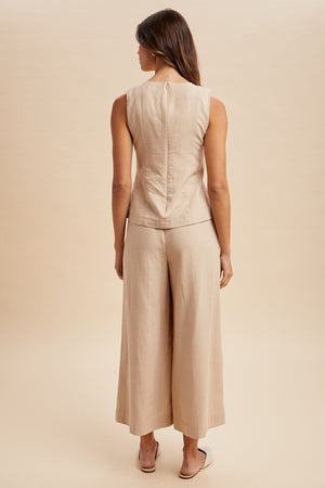 SHOWTIME LINEN PANT SET