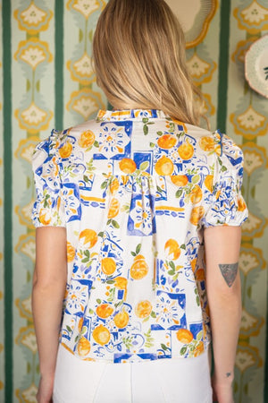 BRIGHT FRONT YOKE DETAIL TOP - LondonEE & Co. 