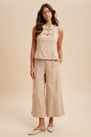 SHOWTIME LINEN PANT SET