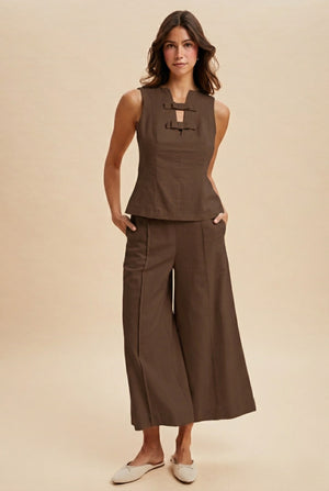 SHOWTIME LINEN PANT SET