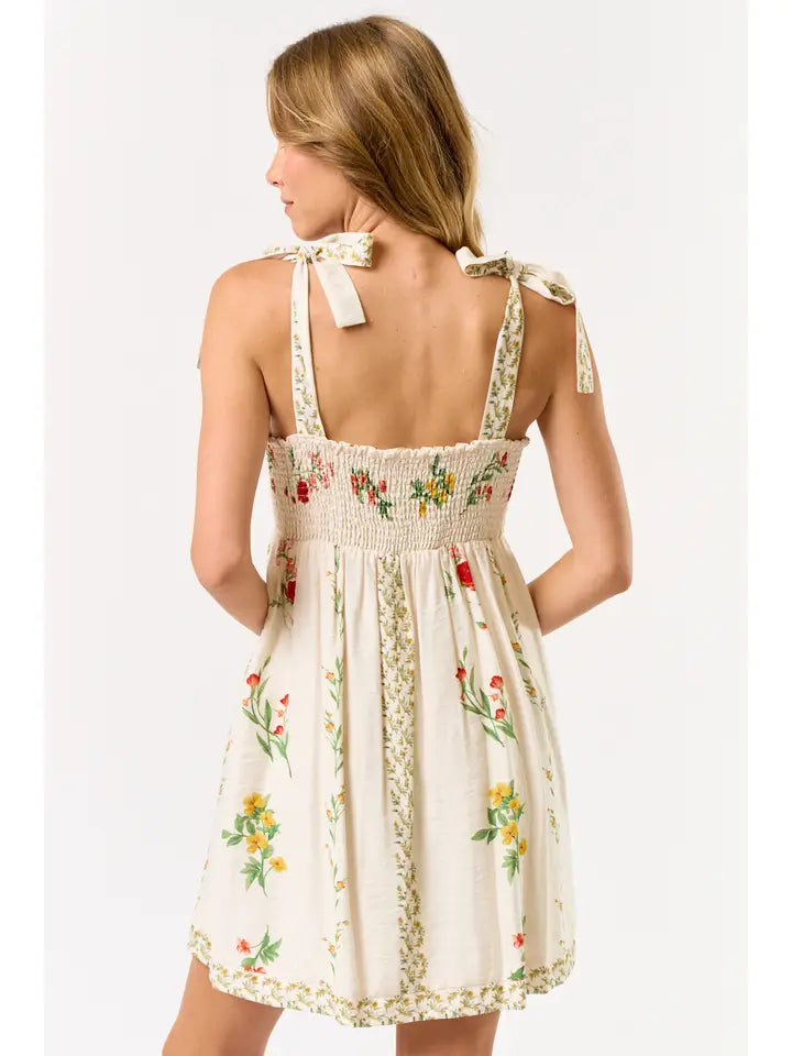 FLORAL MINI DRESS