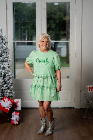 GRINCH BABY DOLL DRESS