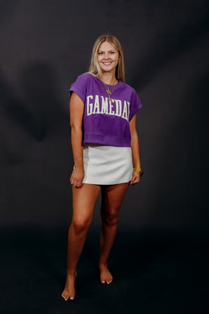 GAME DAY BOXY CROPPED TOP