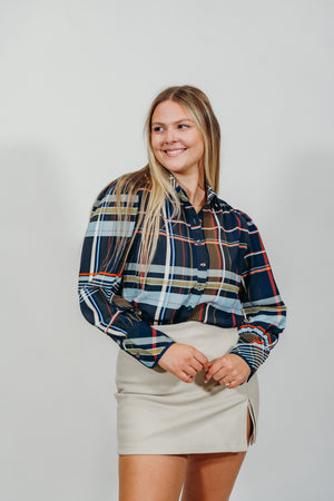 THML PLAID TOP