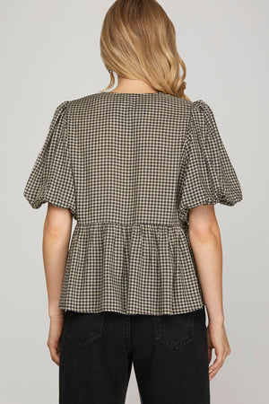 FRONT BOW BABY DOLL TOP