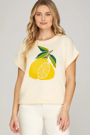 LEMON SWEATER - LondonEE & Co. 