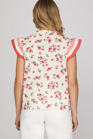 FLORAL TOP - LondonEE & Co. 