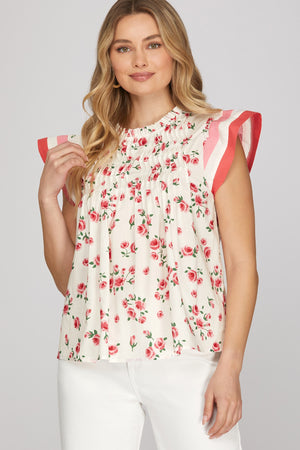 FLORAL TOP - LondonEE & Co. 